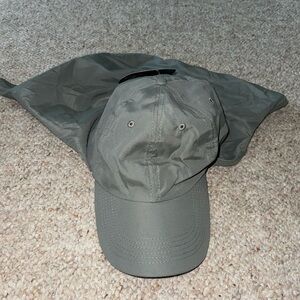 Grey sun protective hat